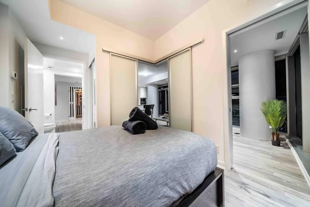 Signature View Of Cn Tower In Lux Toronto Condo Canada