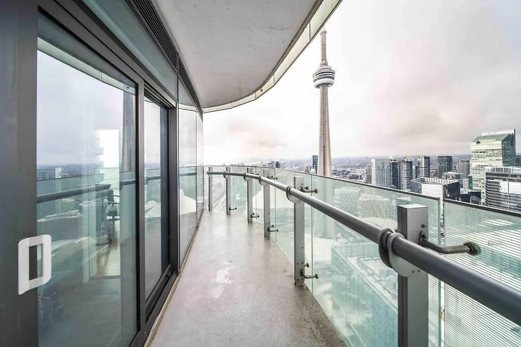 Apartment Signature View Of Cn Tower In Lux Toronto Condo Canada
